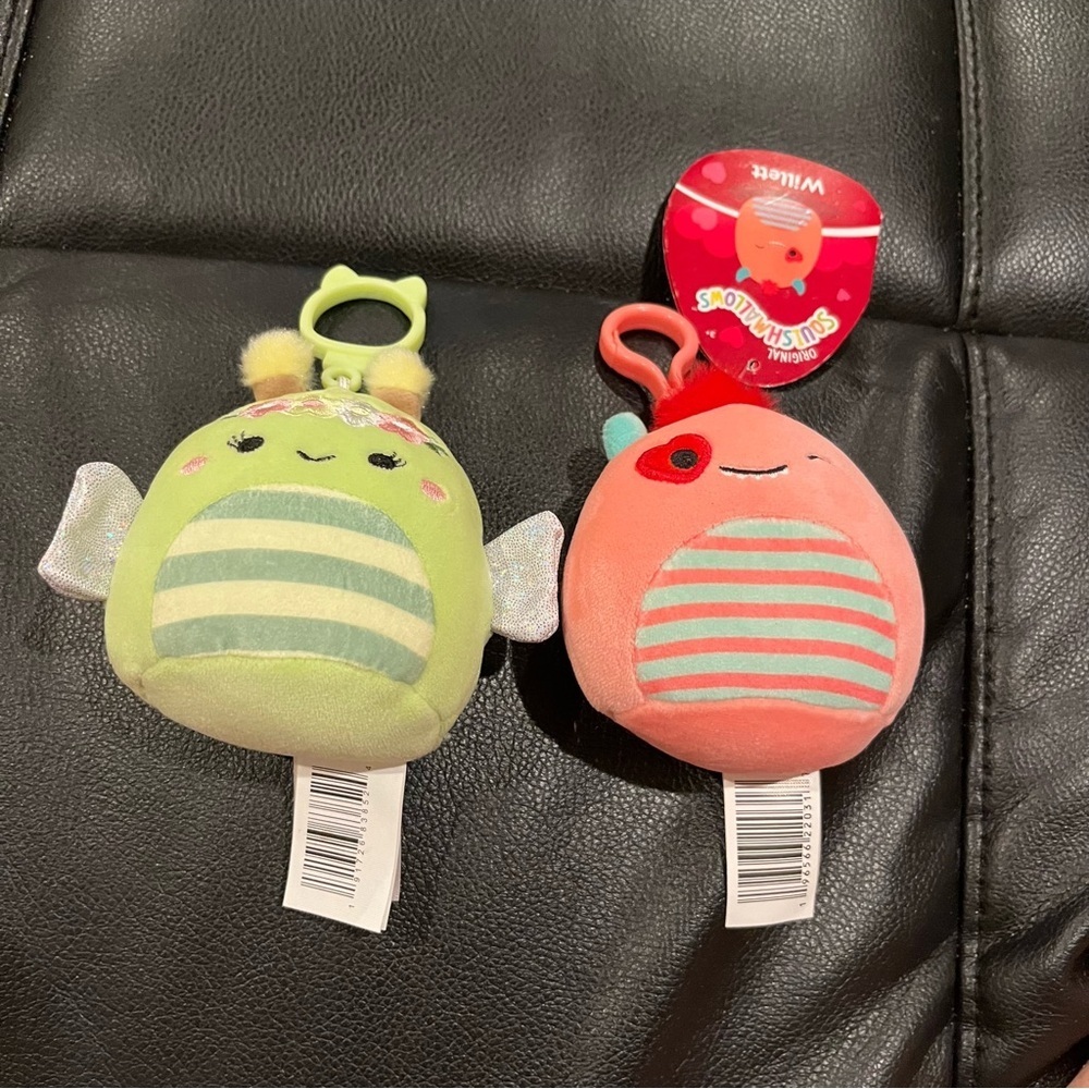 Squishmallows 3.5” plush bag clip lot Sybil The Bee willett monster new nwt